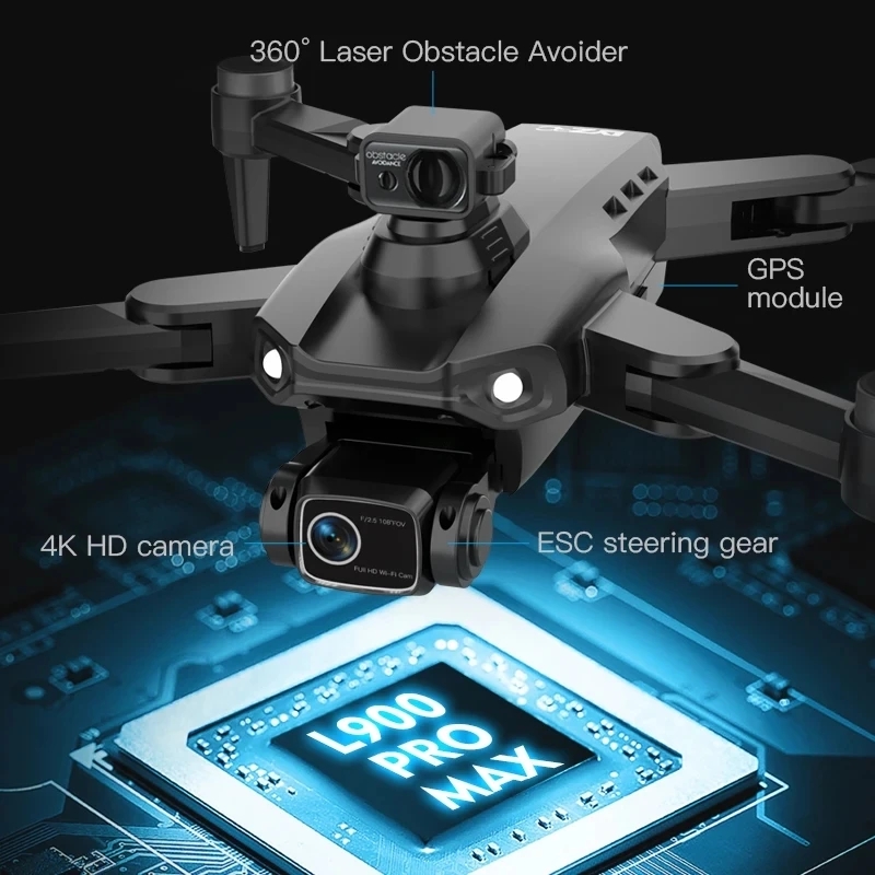 L900 Pro MAX GPS Drone 4K Prof - Drone Multispectral ulasan dan harga