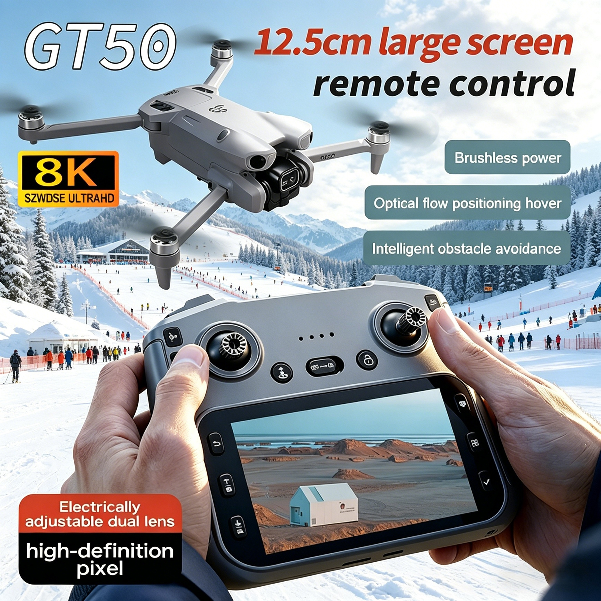 GT50 PRO MIni 5 pro RC Drone 8 - Drone Video Production ulasan dan harga