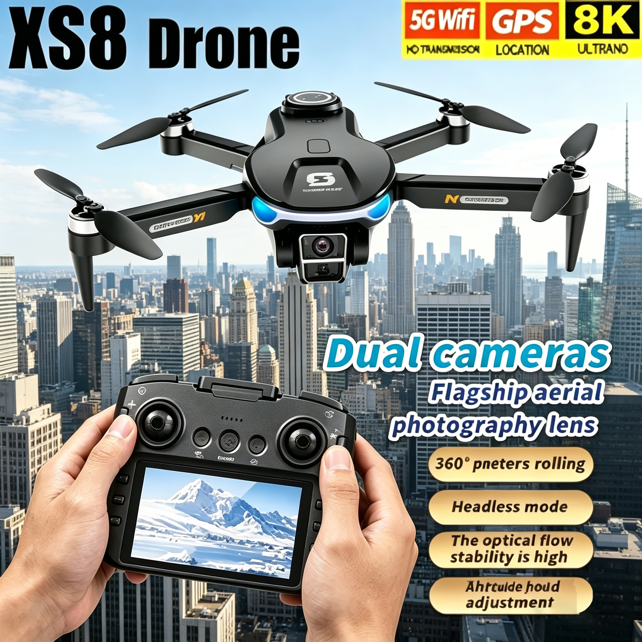 HD 8K Professional GPS Drone w - Drone Multispectral ulasan dan harga