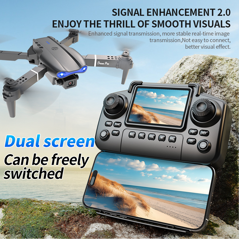 E99 PRO Drone Screen Control A - Drone Lidar ulasan dan harga